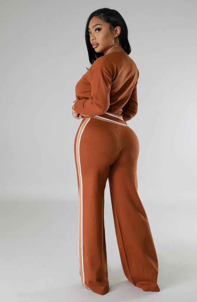 Smooth Operator Pant Set~RUST