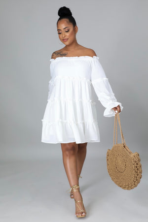 So Prissy Dress~White