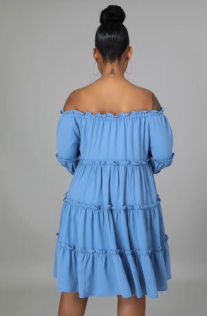 So Prissy Dress~Blue