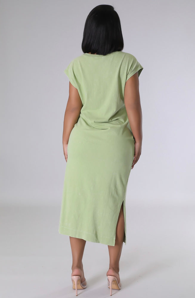 Comfy Days Dress ~Green