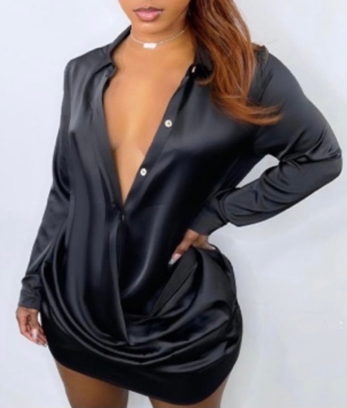 Wrap Me Up Dress~Black