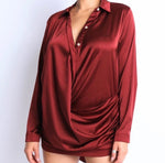 Wrap Me Up Dress~Burgundy